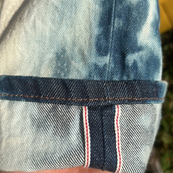 RARE, BLEACHED, NAKED AND FAMOUS HIGH WAIST SELVEDGE JEANS SIZE 30 - Picture 6 of 12